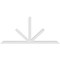 Ekena Millwork Saratoga Architectural Grade PVC Gable Bracket, 96"W x 44"H x 4"D x 4"F, 11/12 Pitch GBP096X44X0404SAR00 - alternate 5